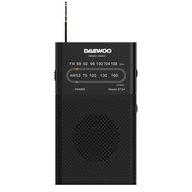 Radio Portátil Daewoo DW1027 - Negra - Altavoz Integrado