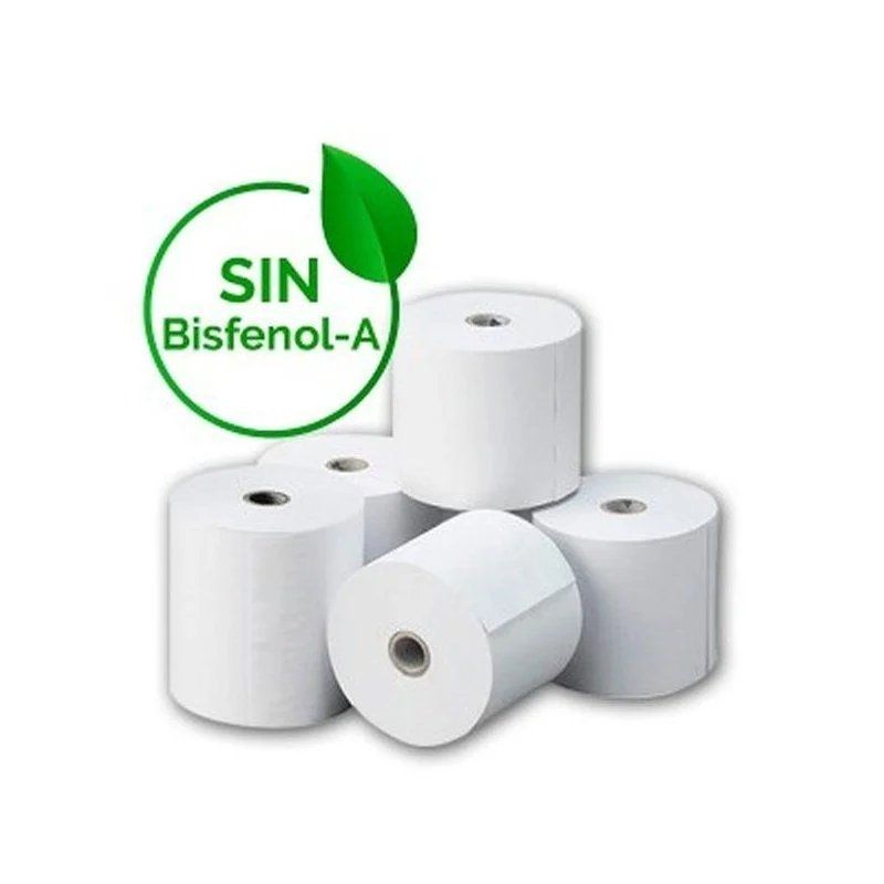 Rollo de Papel Térmico Genérico 57x50 10U BPA - 57 x 50mm - 10 unidades