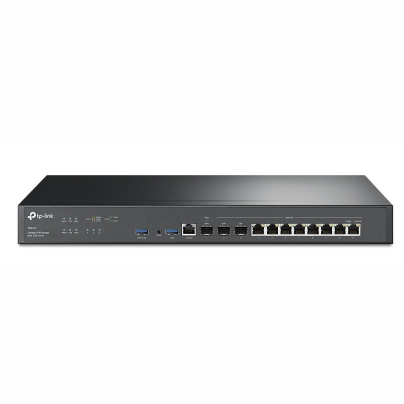 Router TP-Link ER8411 - 8xGbE - 1x10Gb SFP+ WAN - Fuente Redundante