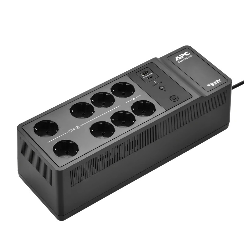 SAI APC Back-UPS - 1050VA / 600W - 8 Tomas Schuko USB A+C - BE1050G2-GR