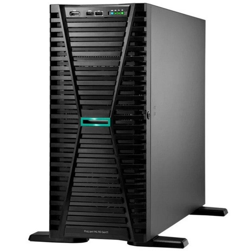 Servidor HPE ProLiant ML110 Gen11 - 64GB - 2x480GB SSD + 2x2.4TB SAS - 2x1000W — P71659-425V6 + Suplementos