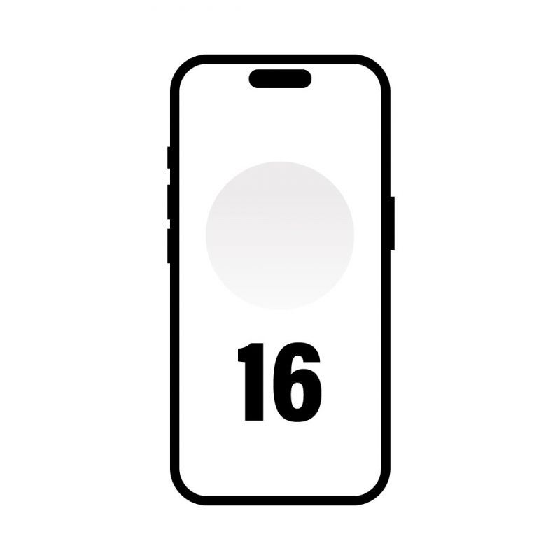 Smartphone Apple iPhone 16 128GB - 6.1" - 5G - Blanco — MYE93QL/A