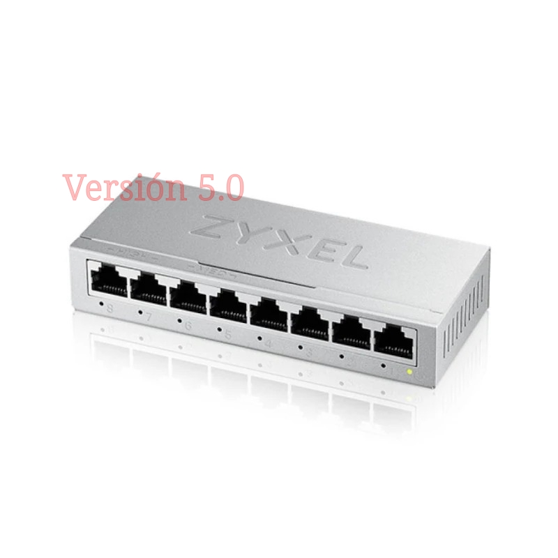 Switch Profesional ZyXEL - 8 Puertos - RJ-45 10/100/1000 Mbps - Metal - GS-108BV5-EU0101F