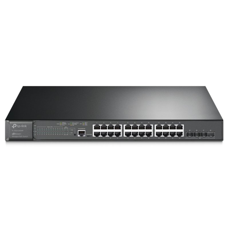 Switch TP-Link SG3428XMP Switch L2 - 24xGb PoE+ — 4 Slots 10G SFP+