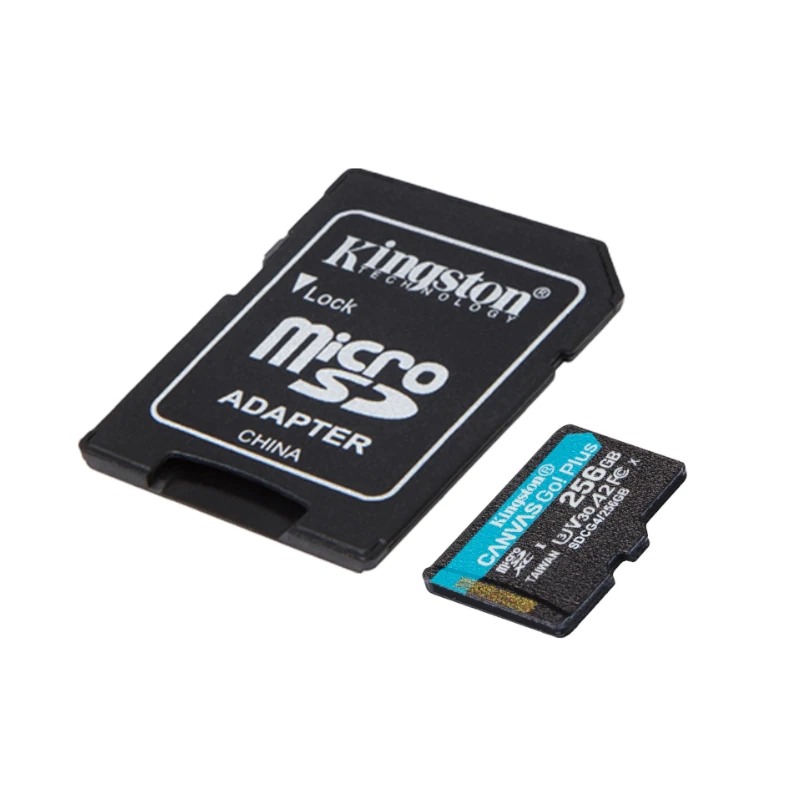 Tarjeta MicroSD Kingston Canvas Go! Plus 4 - 256GB - 200 MB/s - SDCG4/256GB