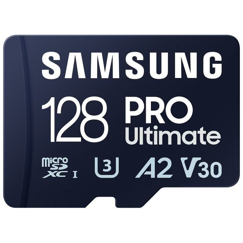 Tarjeta de Memoria Samsung Pro Ultimate 128GB microSD XC - Con Adaptador - Clase 10 - 200MBs — MB-MY128SA/WW