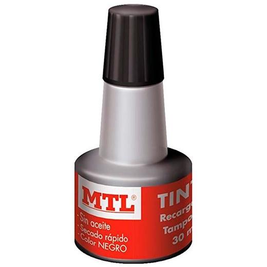 Tinta Para Sellar MTL - 30 ml - Negro