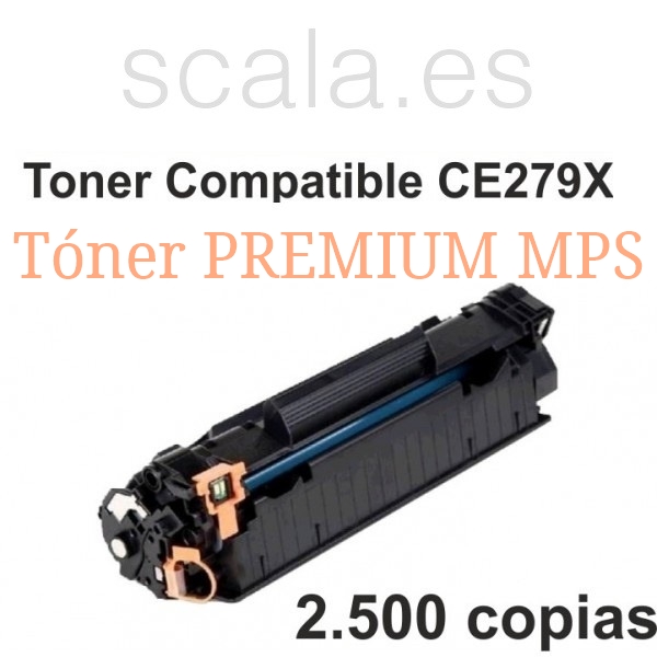 Tóner Compatible PREMIUM MPS - Alta Capacidad - Para HP Pro M12A, M12W, M26A, M26NW - Hasta 2.500 Copias - CF279X