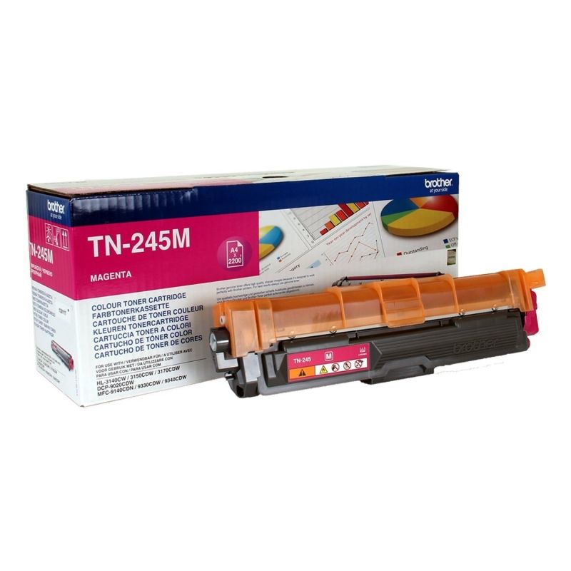 Tóner Magenta Original Brother TN245M / TN-245M - Hasta 2.200 Páginas - Para HL3140CW, HL3150CDW