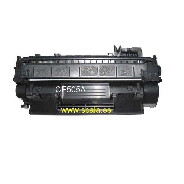 Tóner Negro Compatible para Impresora HP Laserjet P2030, P2035, P2035N, P2055D, P2055DN - CE505A