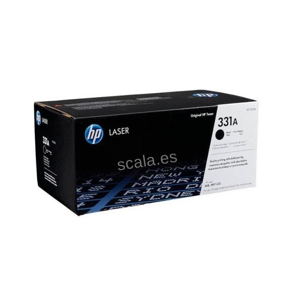 Tóner Negro HP Nº 331A - Para HP Laser 408dn, MFP 432fdn - 5.000 Páginas - W1331A