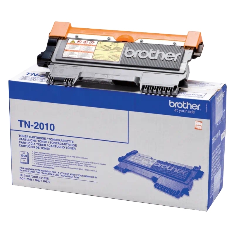 Tóner Original Brother TN2010 - Para HL-2130, 2132, 2132E, DCP-7055, 7057, 7057E - Hasta 1.000 Páginas