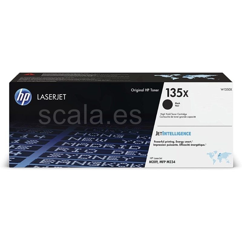 Tóner Original HP Nº 135X - XL Alta Capacidad - Negro - W1350X