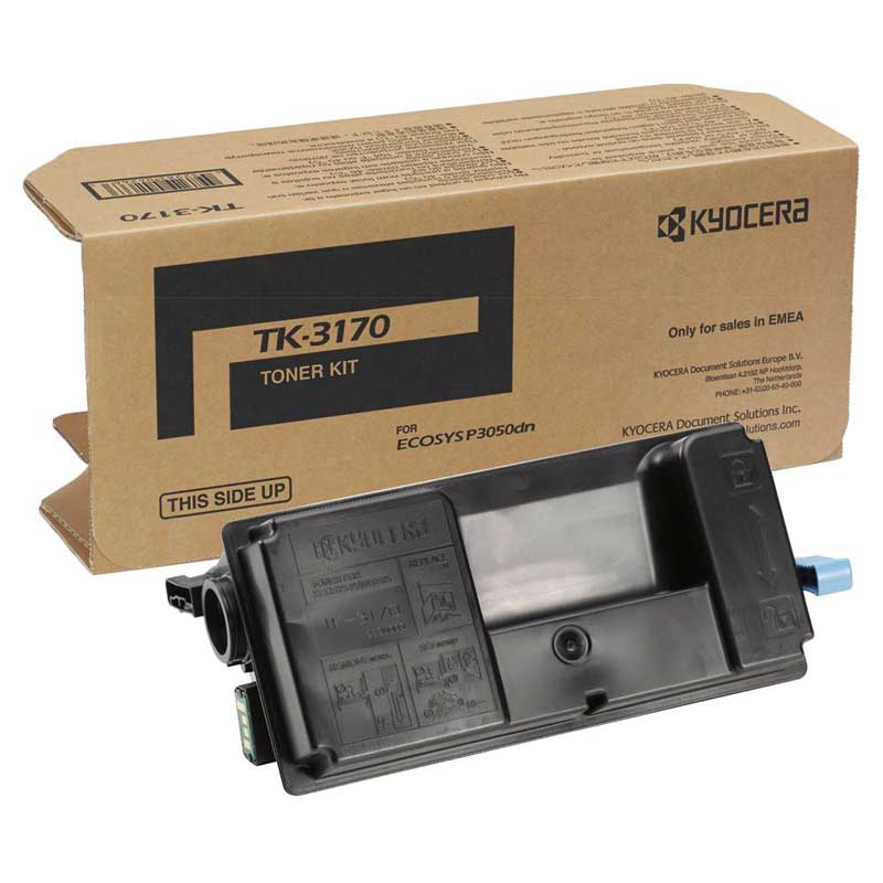 Tóner Original TK3170 - Para Kyocera ECOSYS P3050dn - 15.500 Páginas