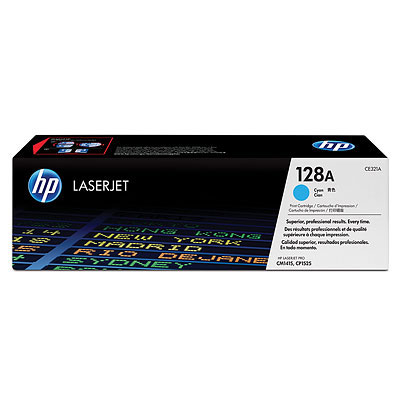 Toner Cian Original Para Impresoras HP Serie CM1415 y CP1525 - Hasta 1.300 Páginas - Nº 128A - CE321A