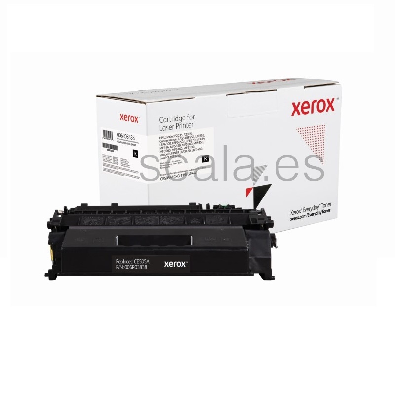 Toner Xerox - HP CE505A - Everyday - 2.300 Páginas - Para LaserJet P2035, P2055 — 006R03838